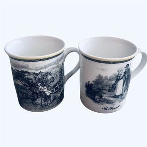 2 Villeroy and Boch Mugs Audun Ferme La Recontre & La Rencontre Germany